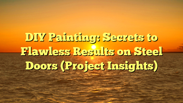 DIY Painting: Secrets to Flawless Results on Steel Doors (Project Insights)