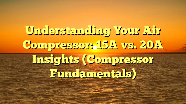Understanding Your Air Compressor: 15A vs. 20A Insights (Compressor Fundamentals)