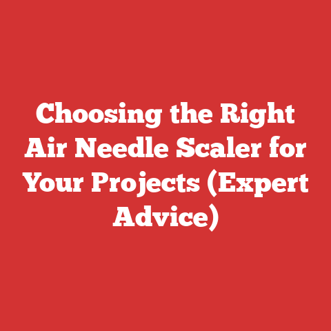 Choosing the Right Air Needle Scaler for Your Projects (Expert Advice)