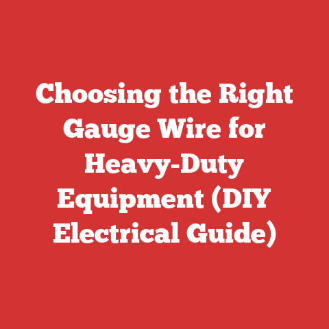 Choosing the Right Gauge Wire for Heavy-Duty Equipment (DIY Electrical Guide)