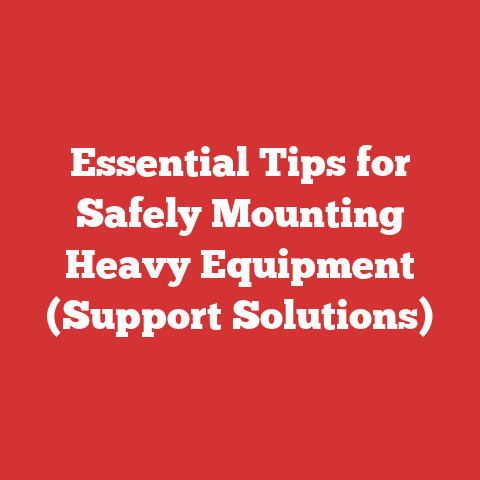 Essential Tips for Safely Mounting Heavy Equipment (Support Solutions)