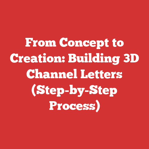 From Concept to Creation: Building 3D Channel Letters (Step-by-Step Process)