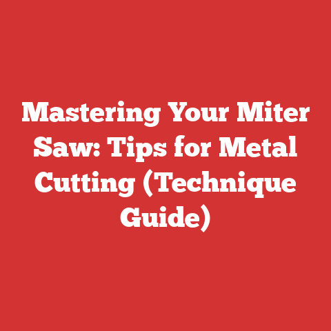 Mastering Your Miter Saw: Tips for Metal Cutting (Technique Guide)