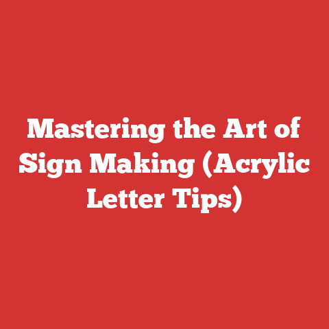 Mastering the Art of Sign Making (Acrylic Letter Tips)