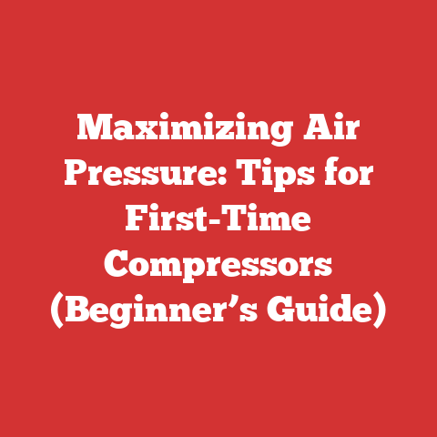 Maximizing Air Pressure: Tips for First-Time Compressors (Beginner’s Guide)