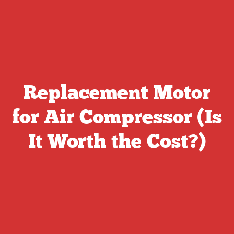 Replacement Motor for Air Compressor (Is It Worth the Cost?)