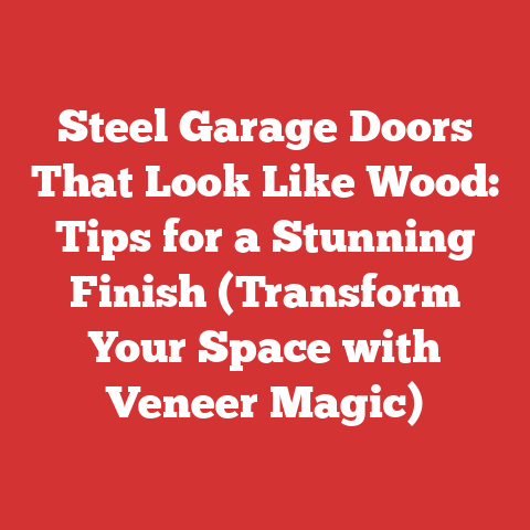 Steel Garage Doors That Look Like Wood: Tips for a Stunning Finish (Transform Your Space with Veneer Magic)