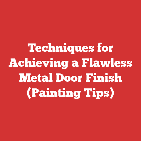 Techniques for Achieving a Flawless Metal Door Finish (Painting Tips)