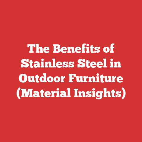 The Benefits of Stainless Steel in Outdoor Furniture (Material Insights)