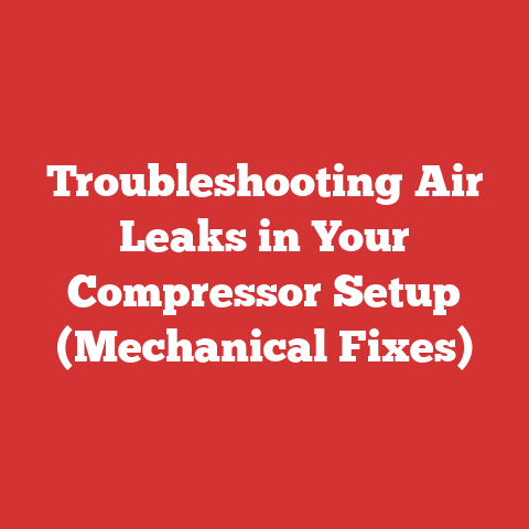 Troubleshooting Air Leaks in Your Compressor Setup (Mechanical Fixes)