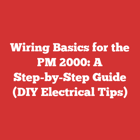 Wiring Basics for the PM 2000: A Step-by-Step Guide (DIY Electrical Tips)