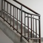 A polished steel handrail showcased in a bright environment, highlighting the strength and craftsmanship of welding.