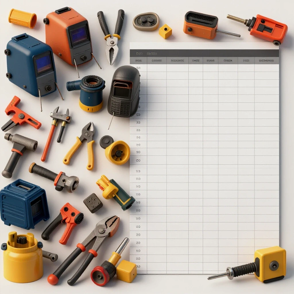 A vibrant workshop with tools contrasts against an empty budget spreadsheet, illustrating innovation vs cost.